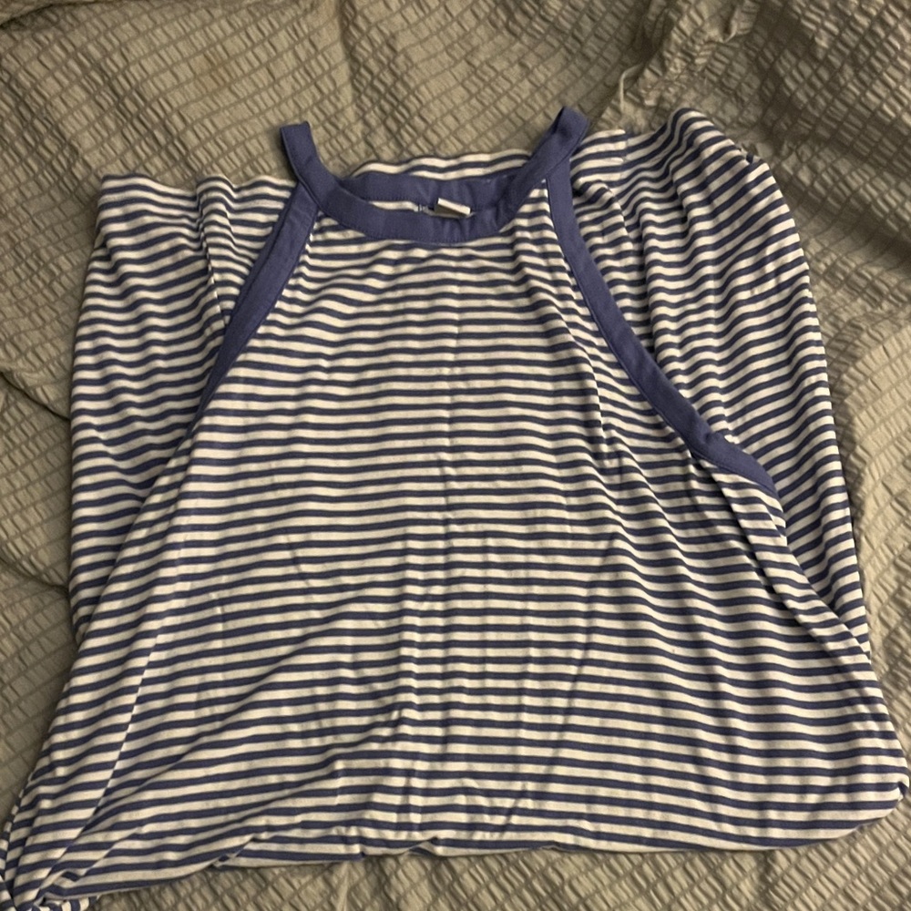 Old Navy Blue and White Striped Tank Dress
